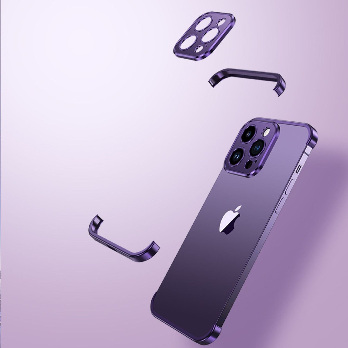 Smartphone Hülle, schlank, minimalistischer Metall-Schutz