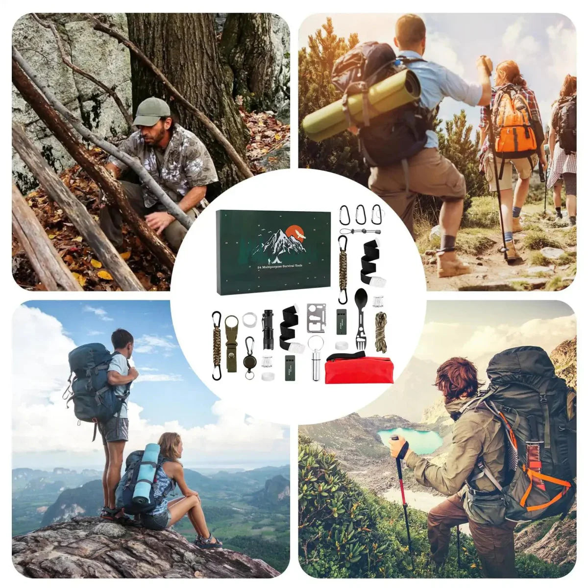 Loopstep | SURVIVAL ADVENT CALENDAR – Men's Outdoor Kit with 24 Essential Tools 2025