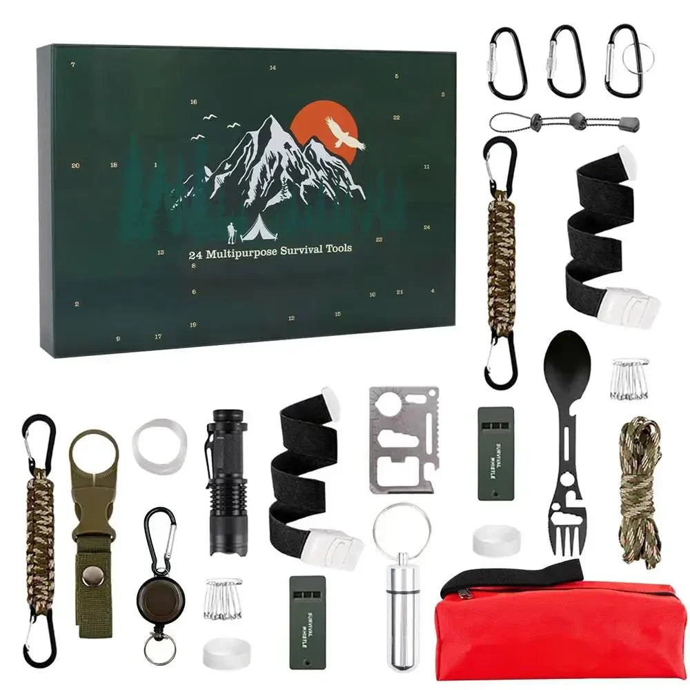 Loopstep | SURVIVAL ADVENT CALENDAR – Men's Outdoor Kit with 24 Essential Tools 2025
